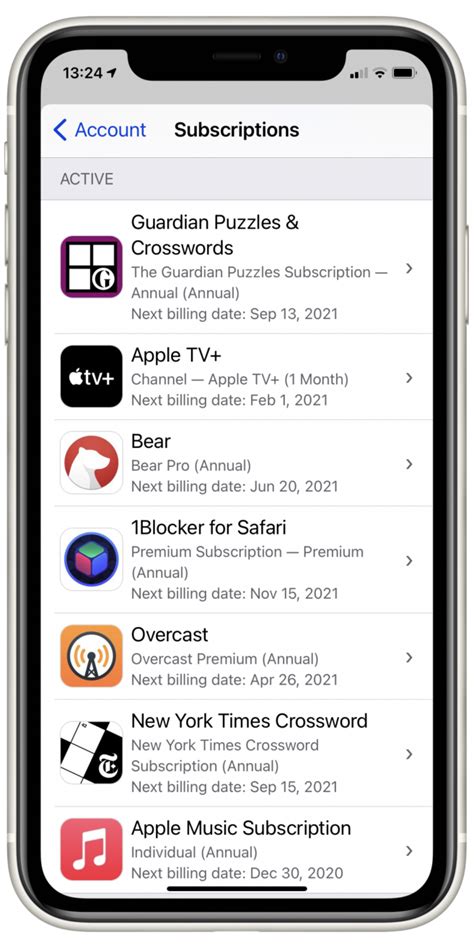 how to manage subscriptions itunes